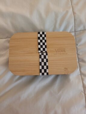 Vans Bamboo Lunch Box with Black-and-White Checker Strap